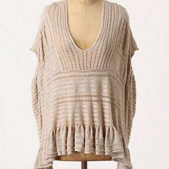 Anthropologie Yellow Bird Carolina Poncho xs - Picture 2 of 6